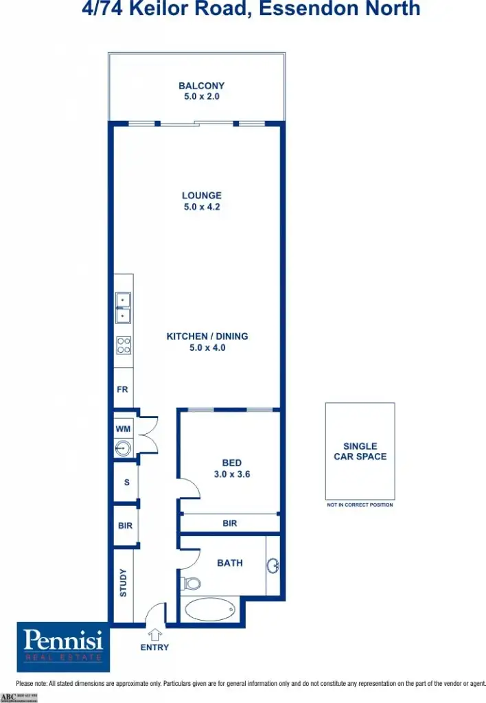 Floorplan of Homely unit listing, 4/74 Keilor Road, Essendon North VIC 3041