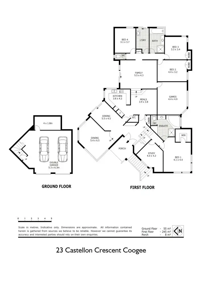 Floorplan of Homely house listing, 23 Castellon Crescent, Coogee WA 6166