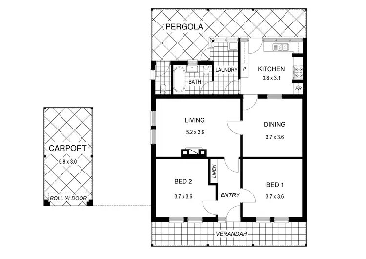 Floorplan of Homely house listing, 15 Abbotsbury Place, Evandale SA 5069