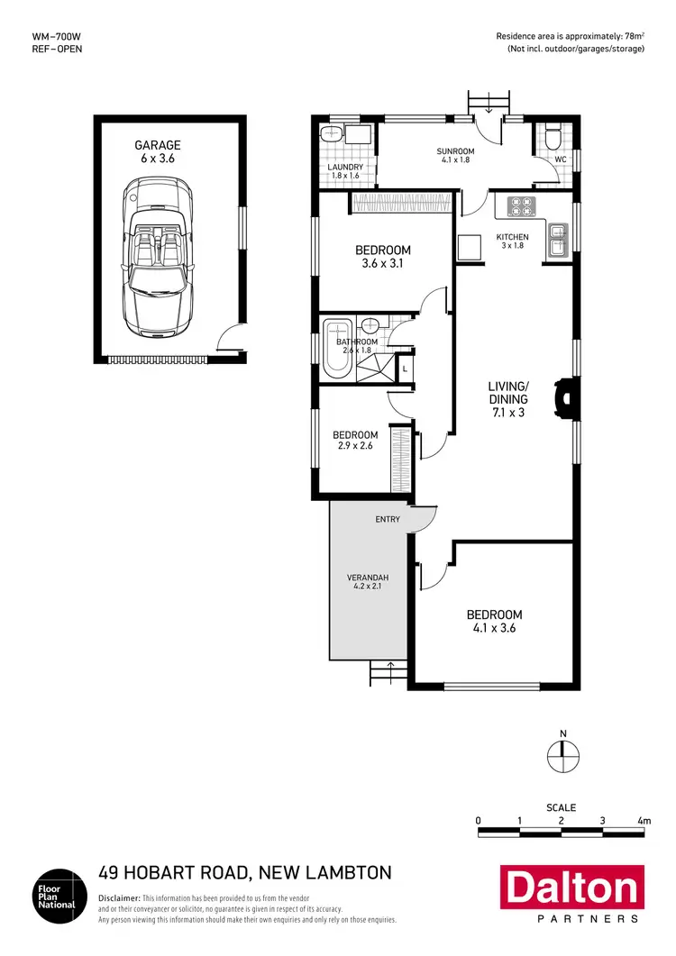 Floorplan of Homely house listing, 49 Hobart Road, New Lambton NSW 2305