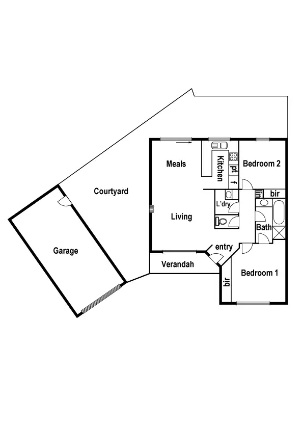 Floorplan of Homely unit listing, 4/59 St Vigeons Road, Reservoir VIC 3073