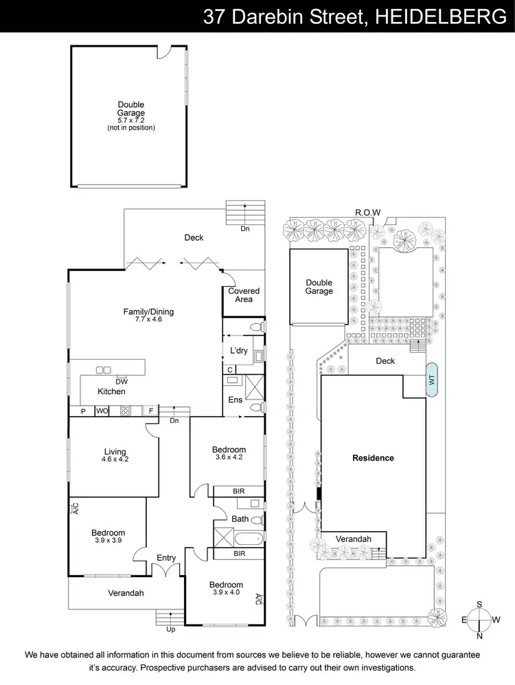 Floorplan of Homely house listing, 37 Darebin Street, Heidelberg VIC 3084