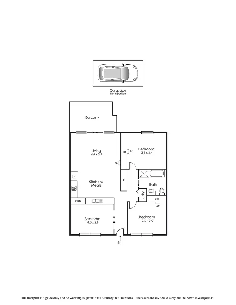Floorplan of Homely apartment listing, 203/90 White Street, Mordialloc VIC 3195