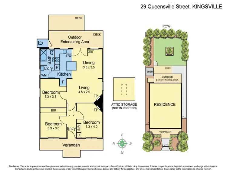 Floorplan of Homely house listing, 29 Queensville Street, Kingsville VIC 3012