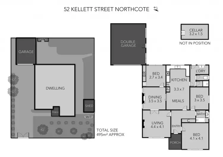 Floorplan of Homely house listing, 52 Kellett Street, Northcote VIC 3070