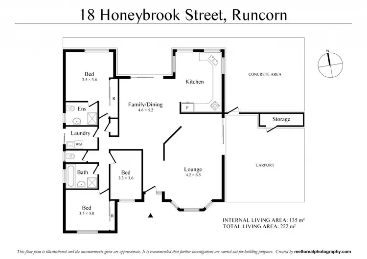 Floorplan of Homely house listing, 18 Honeybrook Street, Runcorn QLD 4113