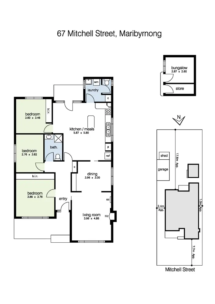 Floorplan of Homely house listing, 67 Mitchell Street, Maribyrnong VIC 3032