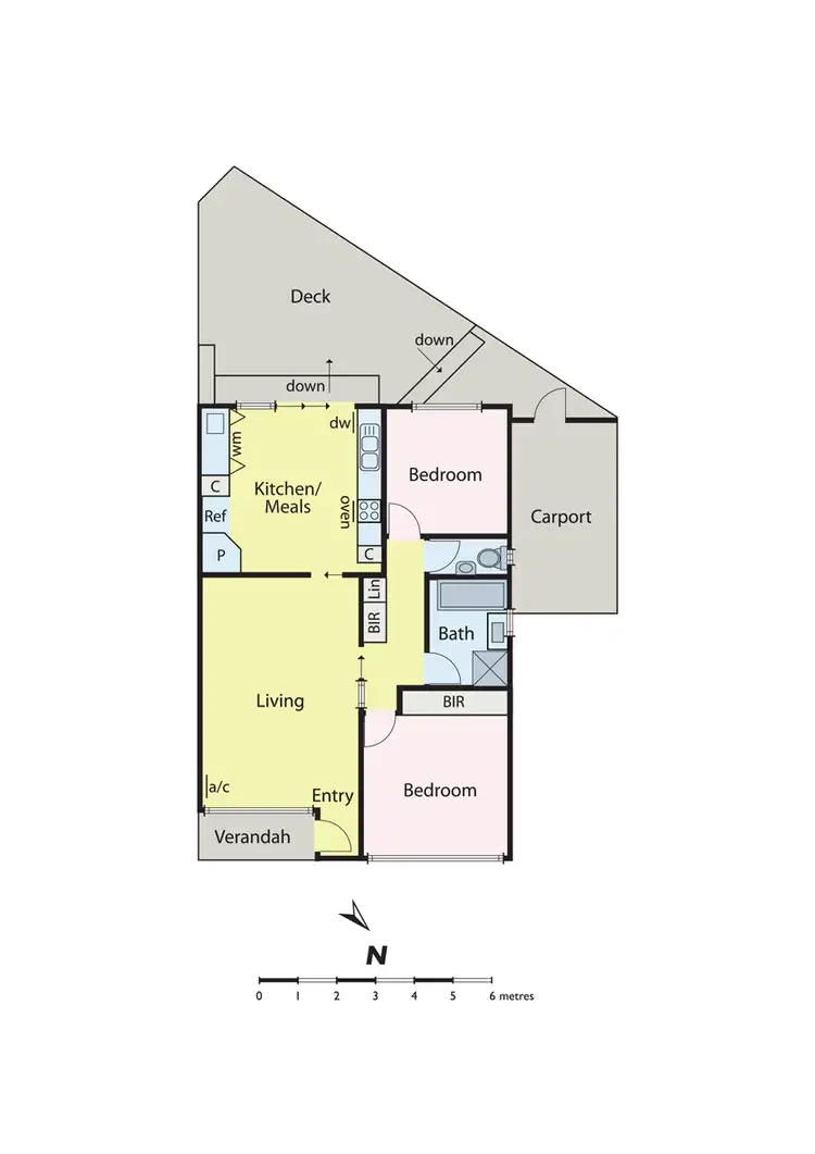 Floorplan of Homely unit listing, 1/12 Grenville Street, Hampton VIC 3188
