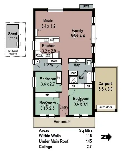 Floorplan of Homely house listing, 32 Federation Way, Nairne SA 5252