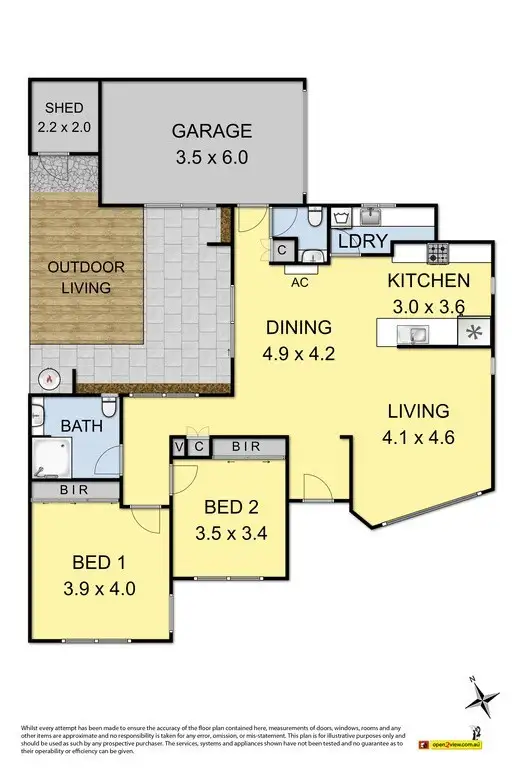 Floorplan of Homely townhouse listing, 1/123 Blyth Street, Altona VIC 3018