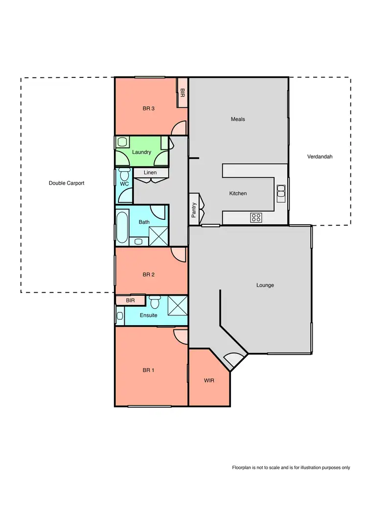 Floorplan of Homely house listing, 12 Dundas Place, Miners Rest VIC 3352