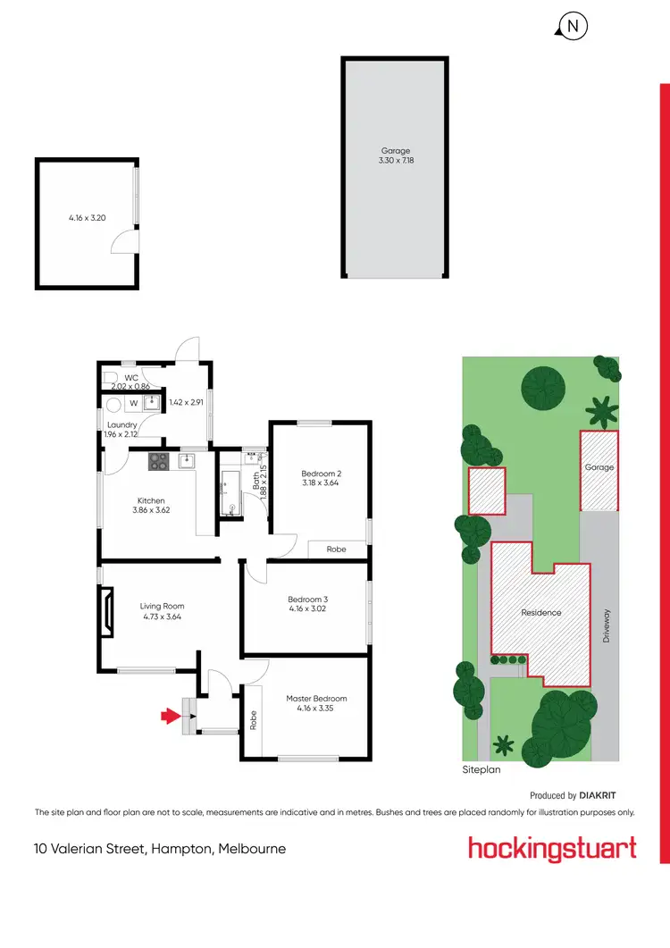 Floorplan of Homely house listing, 10 Valerian Street, Hampton VIC 3188