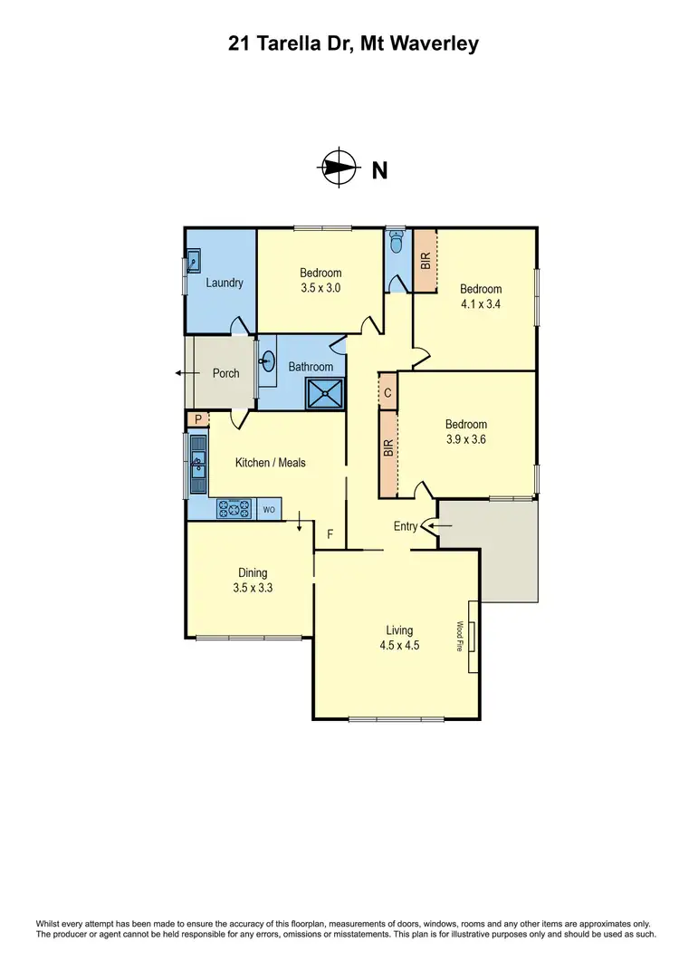 Floorplan of Homely house listing, 21 Tarella Drive, Mount Waverley VIC 3149