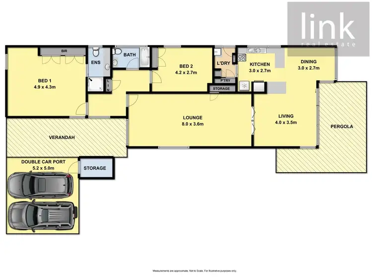 Floorplan of Homely townhouse listing, 6/782 St James Crescent, Albury NSW 2640