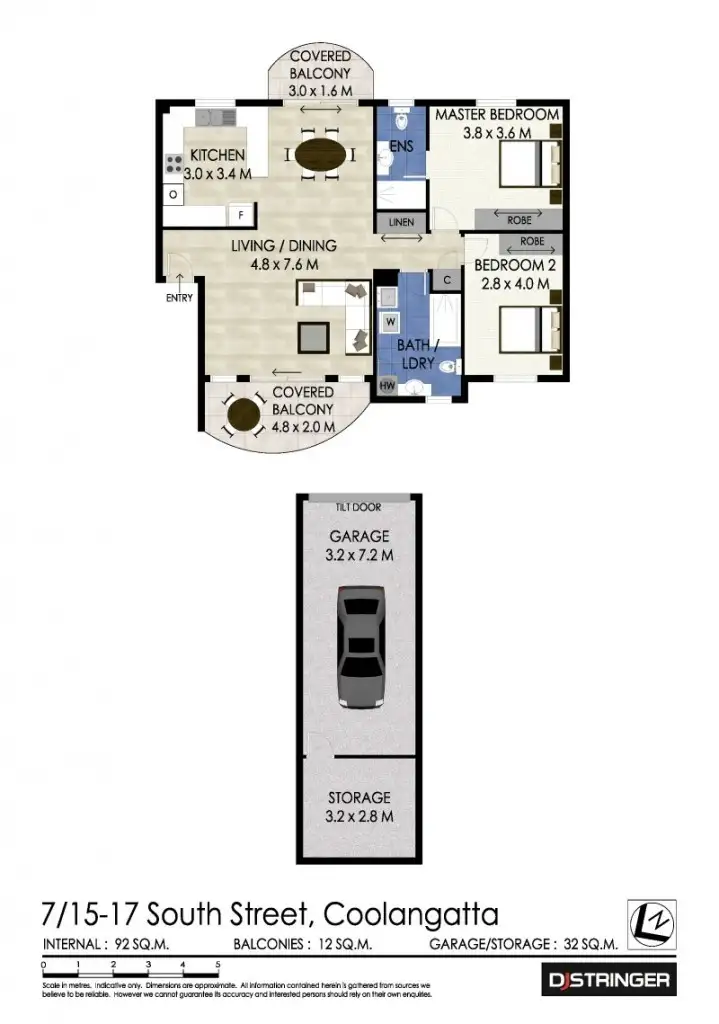 Floorplan of Homely apartment listing, 7/15-17 South Street, Kirra QLD 4225