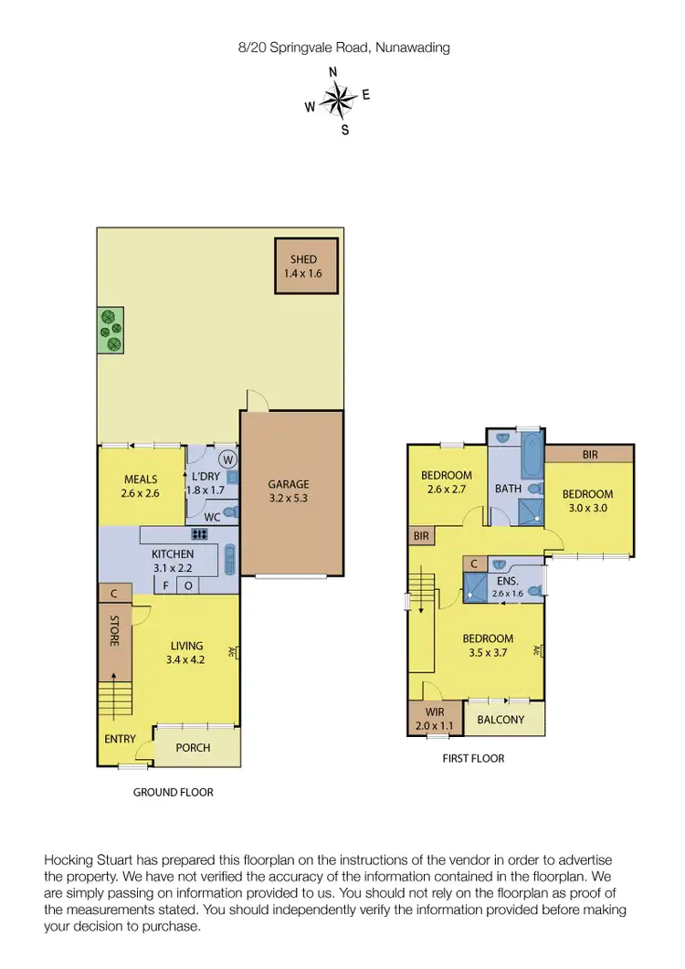 Floorplan of Homely townhouse listing, 8/20 Springvale Road, Nunawading VIC 3131