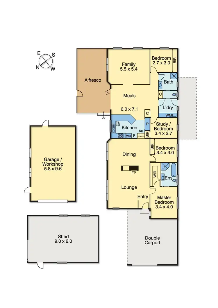 Floorplan of Homely house listing, 169 Bungower Road, Somerville VIC 3912