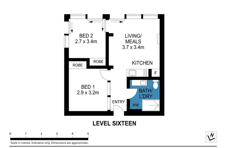 Floorplan of Homely apartment listing, 1607/31 Abeckett Street, Melbourne VIC 3000