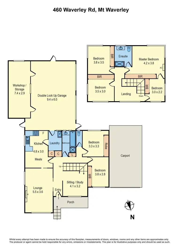 Floorplan of Homely house listing, 460 Waverley Road, Mount Waverley VIC 3149