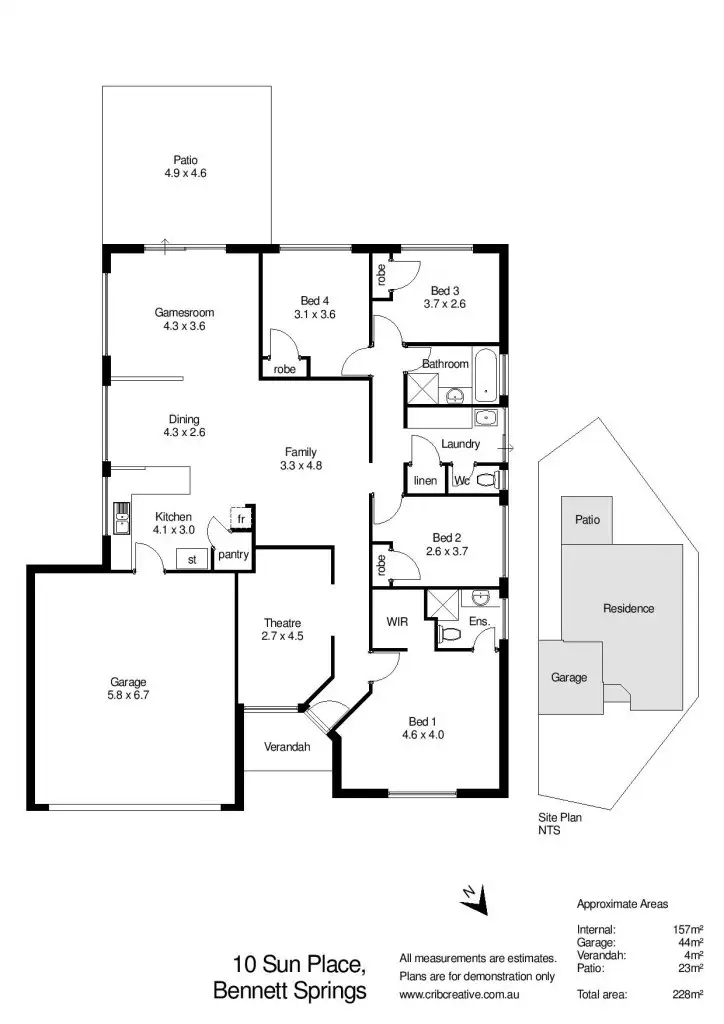 Floorplan of Homely house listing, 8A Sun Place, Bennett Springs WA 6063