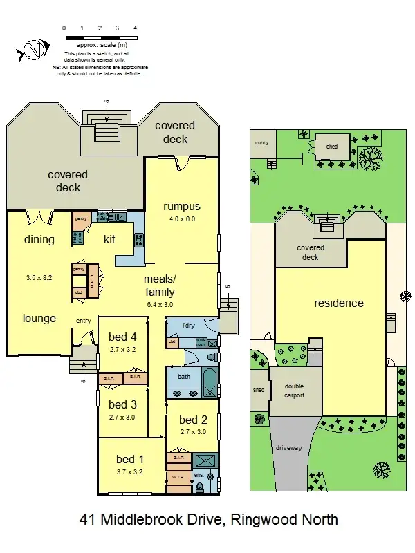 Floorplan of Homely house listing, 41 Middlebrook Drive, Ringwood North VIC 3134