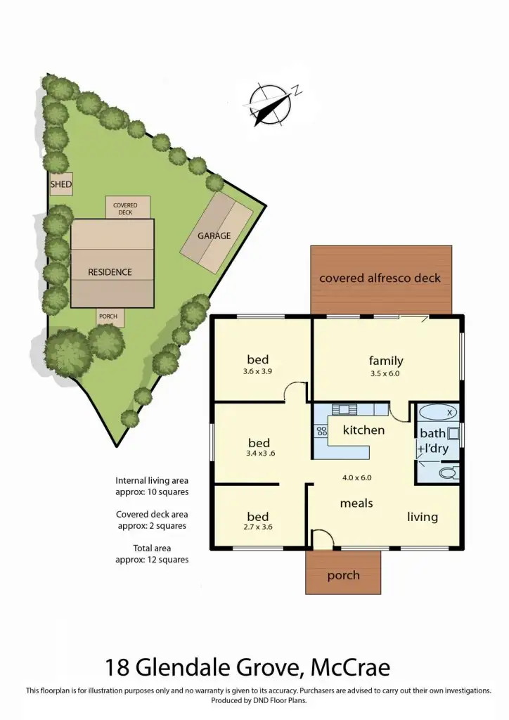 Floorplan of Homely house listing, 18 Glendale Grove, Mccrae VIC 3938
