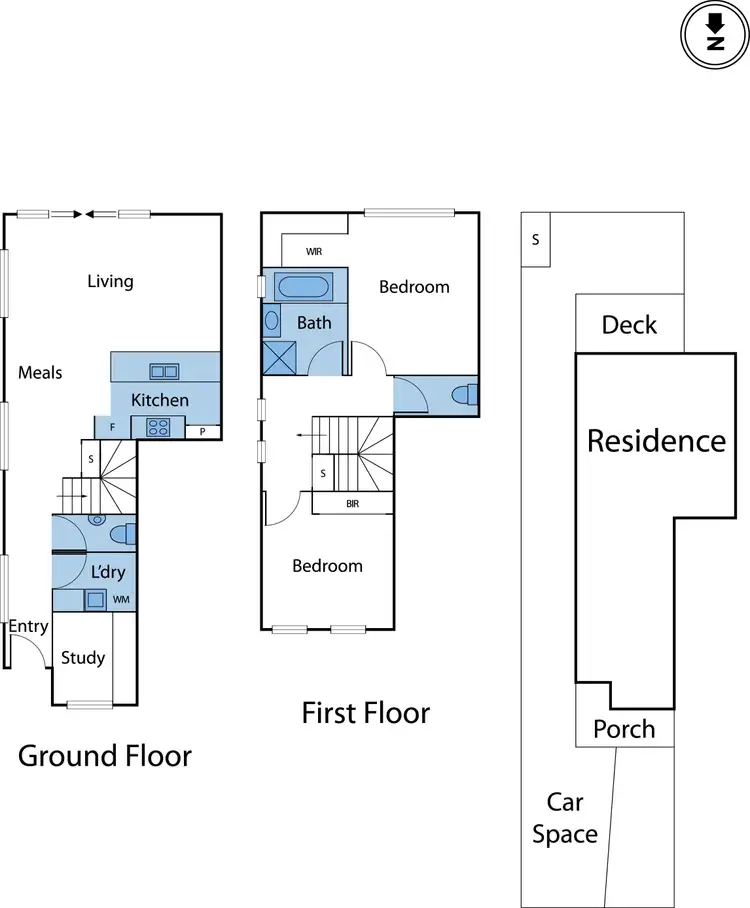 Floorplan of Homely townhouse listing, 1/31 Cooper Avenue, Altona North VIC 3025