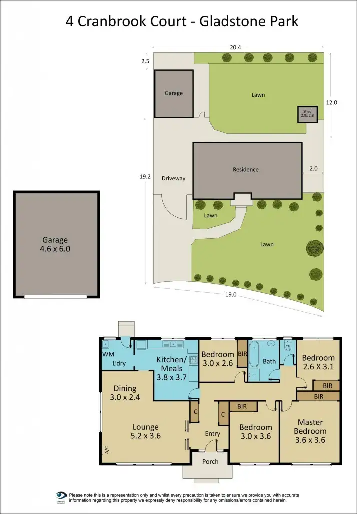 Floorplan of Homely house listing, 4 Cranbrook Court, Gladstone Park VIC 3043
