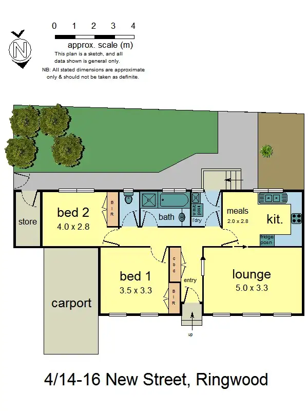 Floorplan of Homely unit listing, 4/14-16 New Street, Ringwood VIC 3134