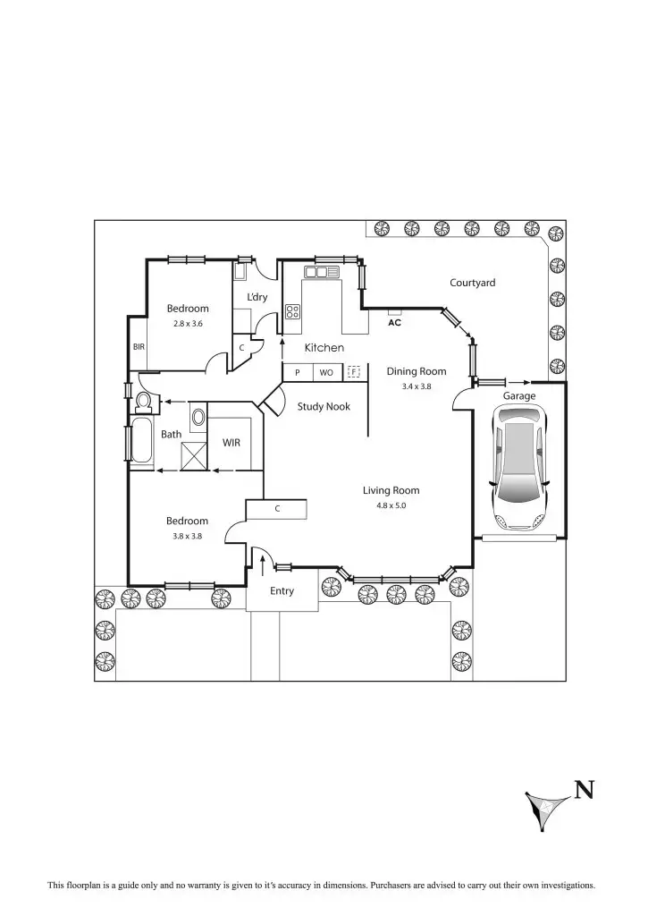 Floorplan of Homely townhouse listing, 1A Rimmer Street, Mentone VIC 3194
