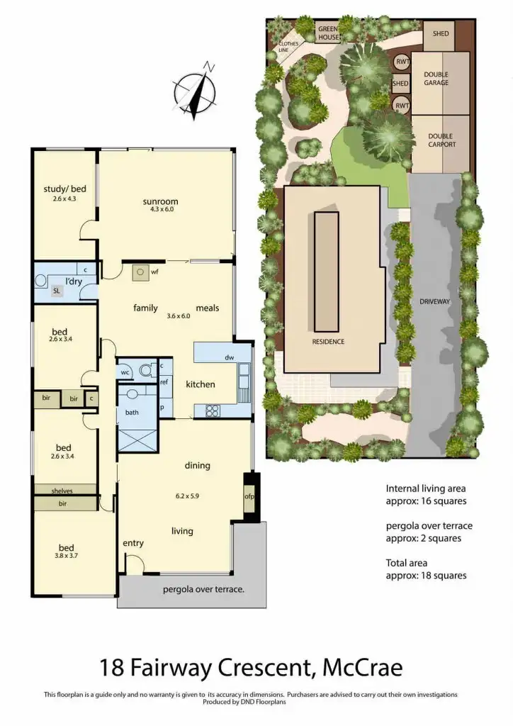 Floorplan of Homely house listing, 18 Fairway Crescent, Mccrae VIC 3938