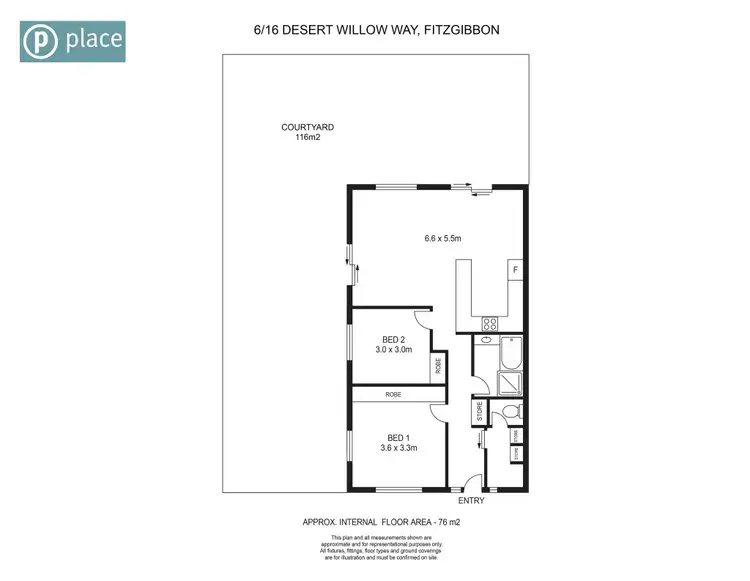 Floorplan of Homely villa listing, 16/6 Desert Willow Way, Fitzgibbon QLD 4018