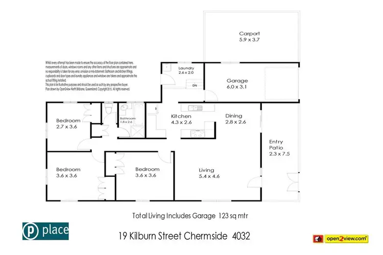 Floorplan of Homely house listing, 19 Kilburn Street, Chermside QLD 4032
