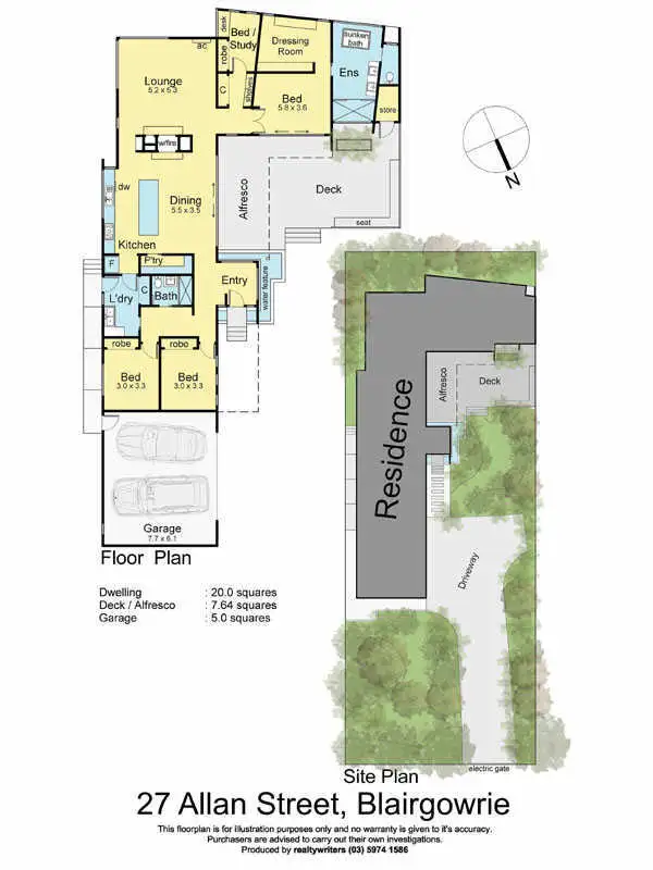 Floorplan of Homely house listing, 27 Allan Street, Blairgowrie VIC 3942
