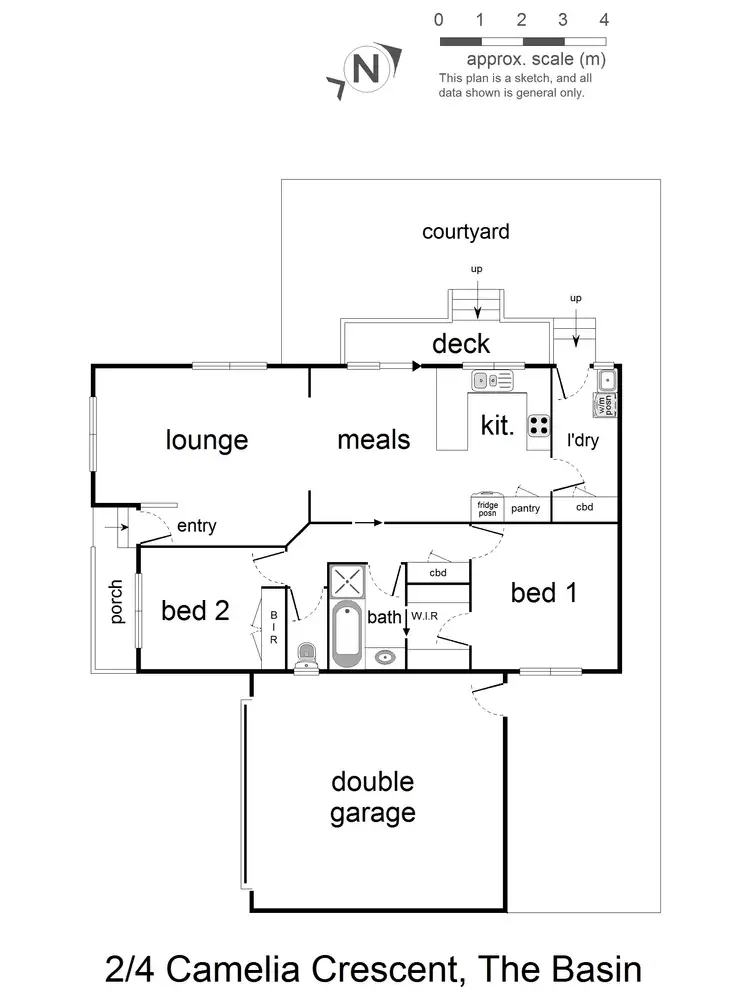 Floorplan of Homely unit listing, 2/4 Camelia Crescent, The Basin VIC 3154