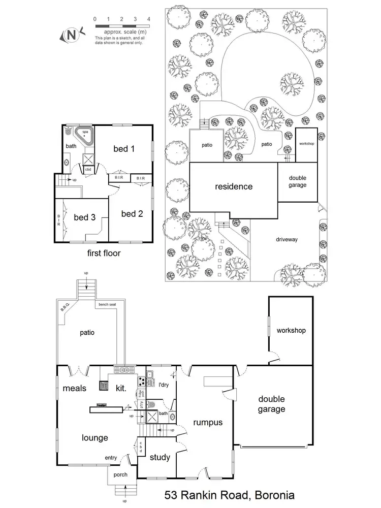 Floorplan of Homely house listing, 53 Rankin Road, Boronia VIC 3155