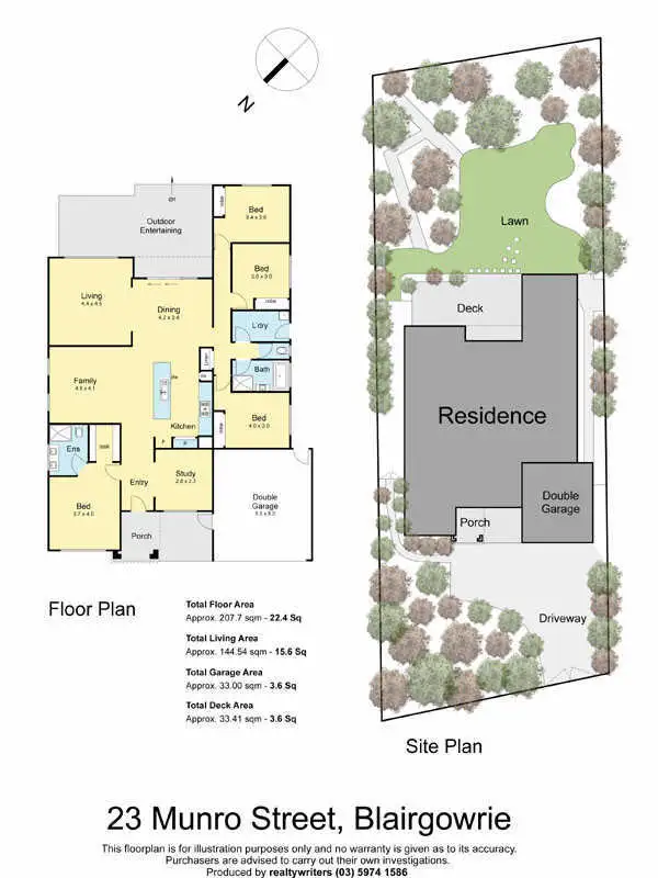 Floorplan of Homely house listing, 23 Munro Street, Blairgowrie VIC 3942