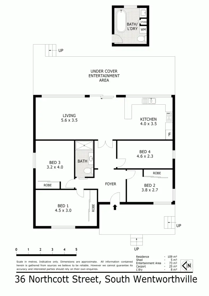Floorplan of Homely house listing, 36 Northcott St, South Wentworthville NSW 2145