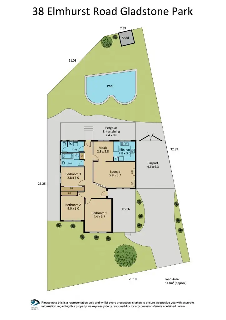 Floorplan of Homely house listing, 38 Elmhurst Road, Gladstone Park VIC 3043