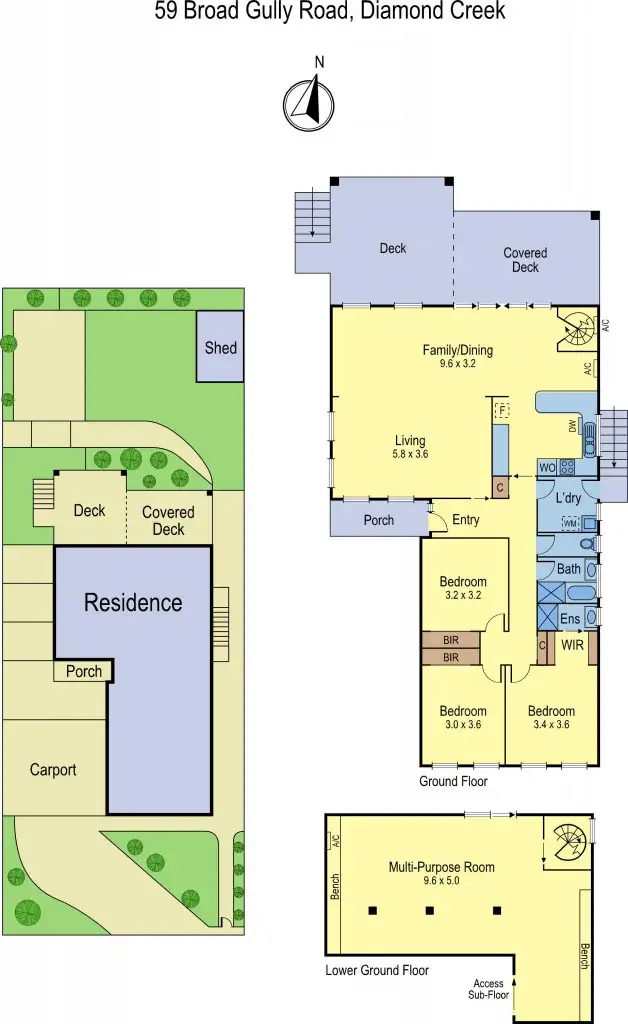 Floorplan of Homely house listing, 59 Broadgully Road, Diamond Creek VIC 3089