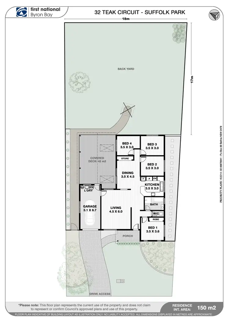 Floorplan of Homely house listing, 32 Teak Circuit, Suffolk Park NSW 2481