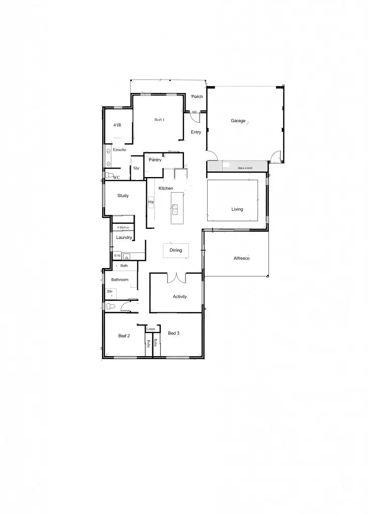 Floorplan of Homely house listing, 10 Westbury Lane, Madeley WA 6065