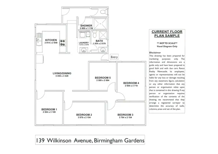 Floorplan of Homely house listing, 139 Wilkinson Avenue, Birmingham Gardens NSW 2287