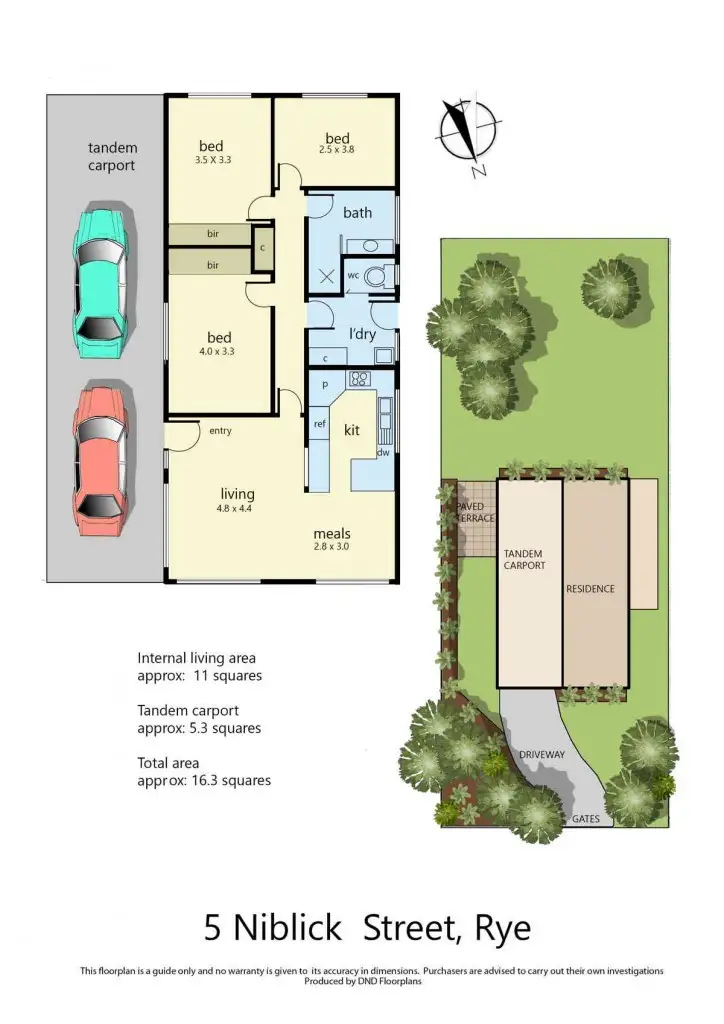 Floorplan of Homely house listing, 5 Niblick Street, Rye VIC 3941