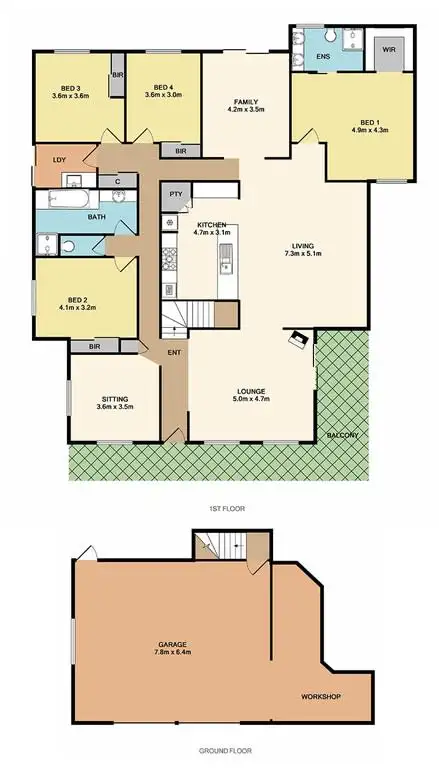 Floorplan of Homely house listing, 37 Lorikeet Crescent, Whittlesea VIC 3757