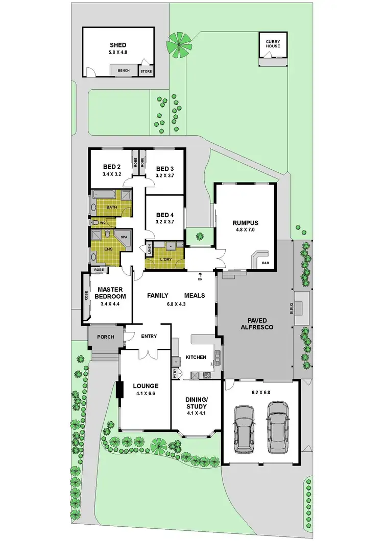 Floorplan of Homely house listing, 3 Clifton Road, Greenvale VIC 3059