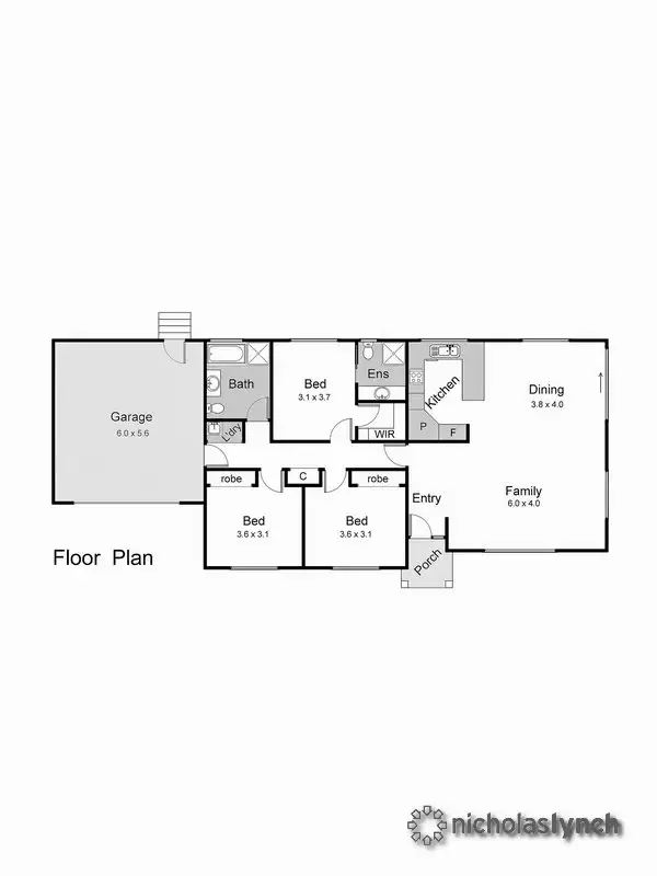 Floorplan of Homely unit listing, 2/18 Grand View Grove, Baxter VIC 3911