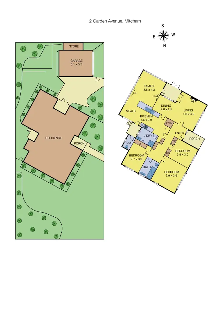 Floorplan of Homely house listing, 2 Garden Avenue, Mitcham VIC 3132