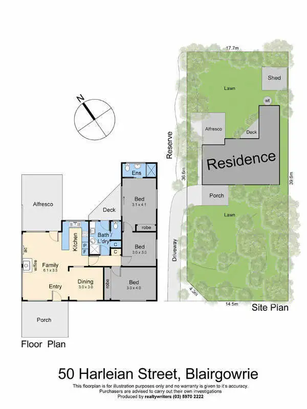 Floorplan of Homely house listing, 50 Harleian Street, Blairgowrie VIC 3942
