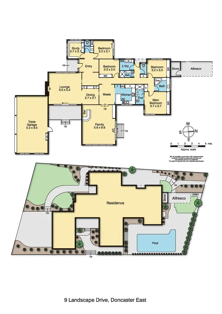 Floorplan of Homely house listing, 9 Landscape Drive, Doncaster East VIC 3109